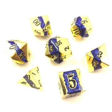 16mm Infinity Dwarven Metal® Gold w/Blue 7 pc set